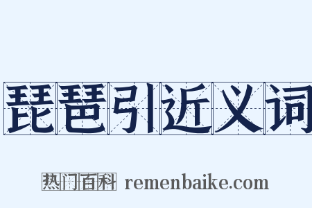 琵琶引近义词是什么意思的图片